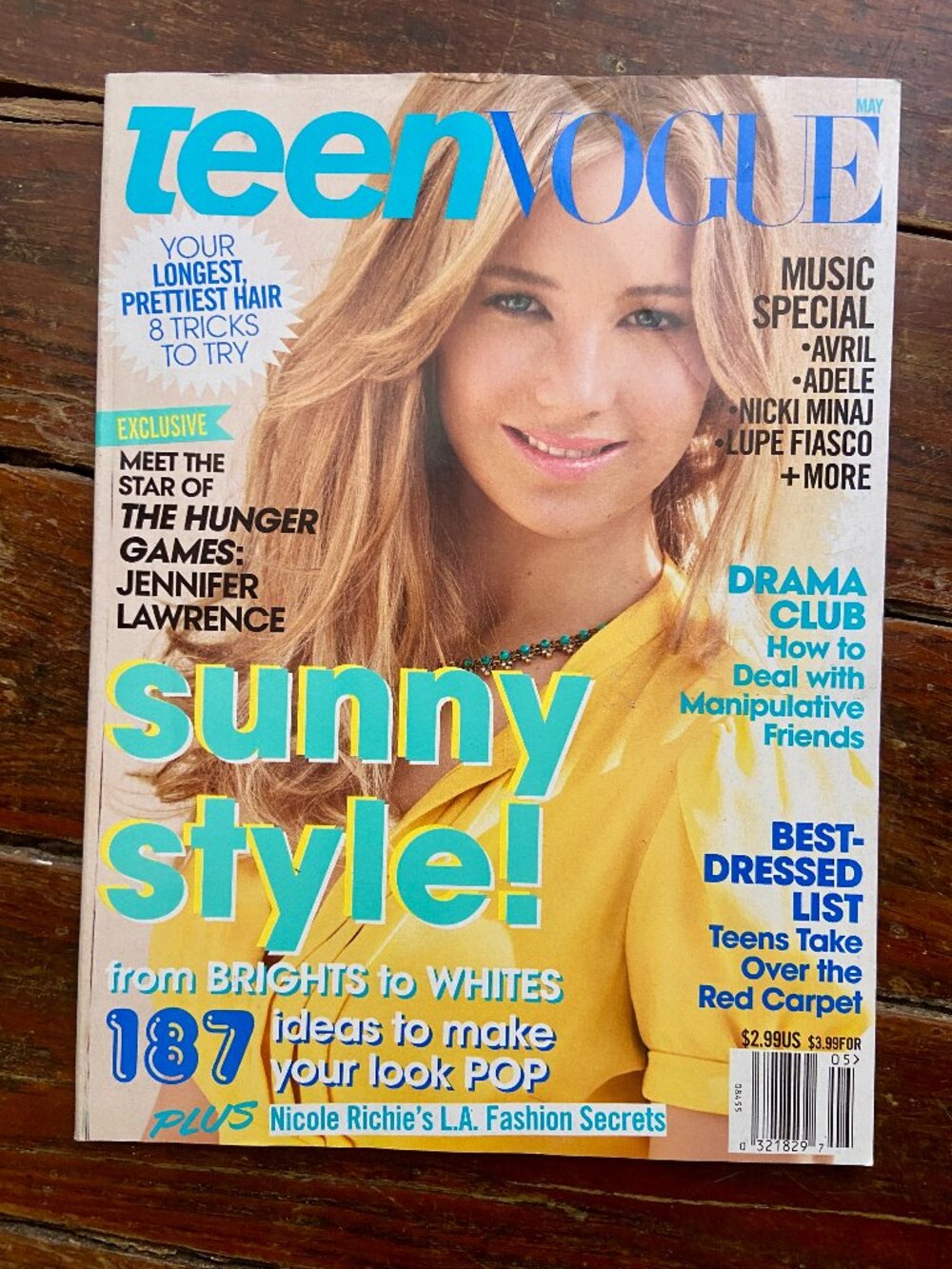 Teen Vogue Magazine May 2011 The Hunger Games: Jennifer Lawrence Music Special